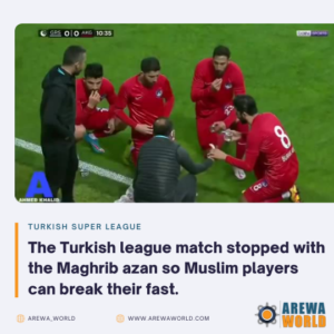 Read more about the article Players Break Their Fast For Ramadan During A Football Match In The Turkish League After Hearing The Maghrib Adzan